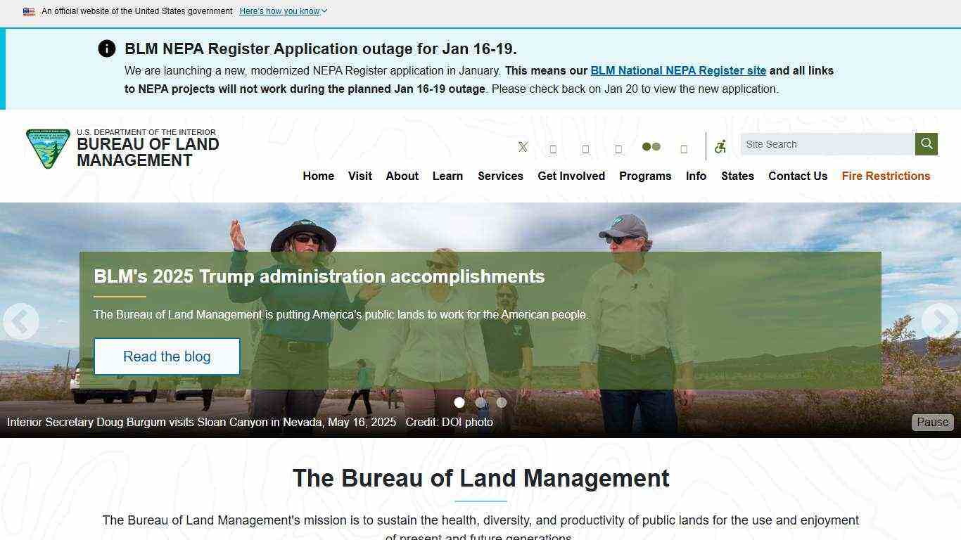 Home | Bureau of Land Management